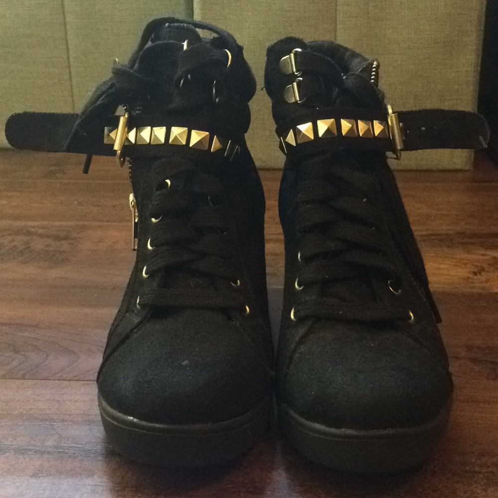High top sneaker heels